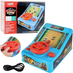 Interaktywny symulator wyścigowy z kierownicą i efektami dźwiękowymi dla dzieci