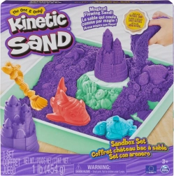 Kinetic Sand – zestaw sandbox fioletowy