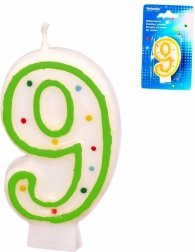 Świeczka urodzinowa cyfra 9