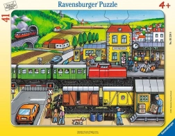 Ravensburger puzzle Na dworcu 41 elementów