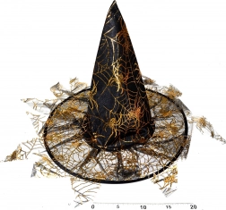 Kapelusz czarodzieja z frędzlami 35 × 37,5 cm