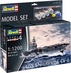 Revell Model Set USS ENTERPRISE CV-6 1:1200 – plastikowy model lotniskowca