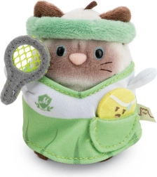 Nici MyMochi kot syjamski Siamy w stroju tenisowym z piłeczką 8 cm