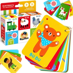 CzuCzu kontrastowa książeczka na sznureczku 6m+ 9m+