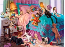 Puzzle Niegrzeczne szczeniaki 1000 elementów