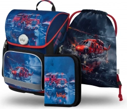 Zestaw szkolny Ratownicy: tornister, piórnik i worek