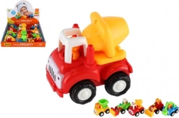 Plastikowy pojazd budowlany 10–12 cm na napęd cierny, mix rodzajów