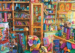 Puzzle 2000 elementów koci raj