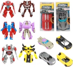 Samochód transformujący się w robota 10 cm w plastikowym pudełku