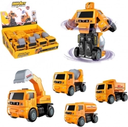 Robotyczny samochód budowlany na napęd cierny