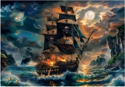 Clementoni puzzle Piraci przeklętych mórz