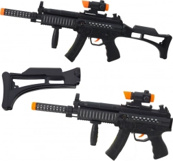 Dziecięcy pistolet maszynowy ze światłami i dźwiękami 62 cm – czarny