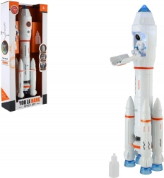 zabawkowa rakieta z parą, światłami i dźwiękami 36 cm