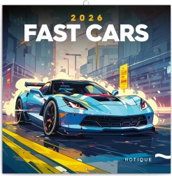 Kalendarz z notatkami Fantastyczne auta 2026