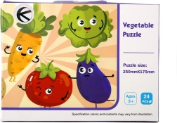 Dziecięce puzzle warzywa 24 elementy – 1 sztuka