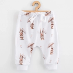 dziecięce bawełniane spodnie dresowe jogger New Baby dla niemowląt Bunny