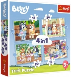 Puzzle Bluey i jej świat 4w1