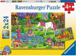 Puzzle Ravensburger Magiczny Las 2x24 elementy
