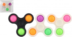 Spinner bubble pops plastik 7 cm – antystresowa zabawka 3 kolory