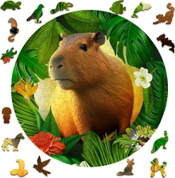 Drewniane puzzle kapibara 250 elementów WOODEN CITY