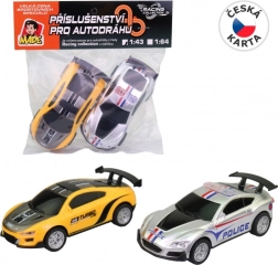 samochodziki zamienne do toru wyścigowego 1:43 – 2 szt.