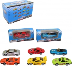 Wyścigowe samochodziki 7 cm z wolnymi kołami