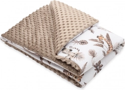 Dziecięcy kocyk z minky z wypełnieniem Safari 80 × 100 cm