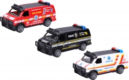 Metalowy samochodzik z napędem typu pull-back 11 cm