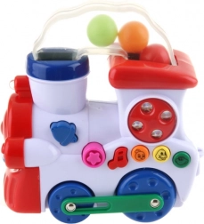 Muzyczna kolejka dla najmłodszych ze światłami i dźwiękami