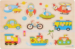 Drewniana układanka Transport