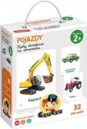 Karty obrazkowe na sznureczku - Pojazdy