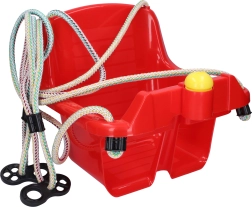 Dziecięca plastikowa huśtawka – Czerwona