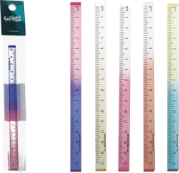 Linijka 3D kolorowa 15 cm