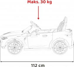 Dziecięcy elektryczny samochód BMW M4 – Niebieski
