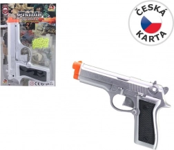 Plastowy pistolet na kulki 21 cm