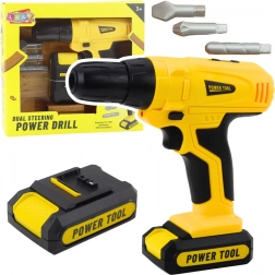 Dziecięca wiertarka akumulatorowa i wkrętak z wymiennymi końcówkami
