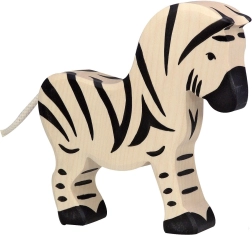 Drewniana figurka zebry Holztiger - 1 sztuka