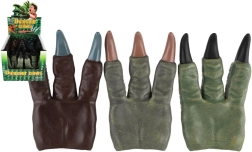 Gumowe dinozaurze pazury na rękę 15 × 23 cm – karnawałowa kostiumowa łapa