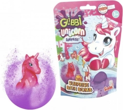Glibbi jednorożcowa musująca kula do kąpieli z niespodzianką