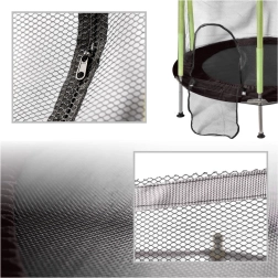 Dziecięca trampolina do domu i ogrodu z siatką 140 cm, zielona