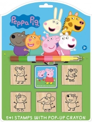 Zestaw stempelkowy Peppa Pig z kredką
