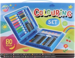 zestaw z przyborami do malowania 80 szt.