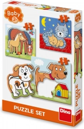 Dino Puzzle zwierzątka dla dzieci od 2 lat