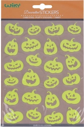Naklejki świecące w ciemności Dynie Halloween 25 × 14,4 cm
