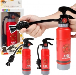 Dziecięca strażacka butla gaśnicza ze spryskiwaczem wodnym