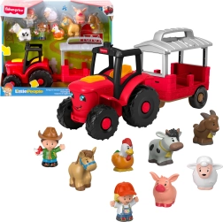 Fisher-Price Little People traktor opieka nad zwierzętami – interaktywny zestaw z figurkami