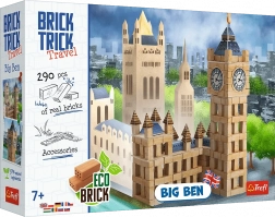 Klocki z prawdziwych cegieł TREFL Brick Trick Travel – Big Ben, 290 elementów