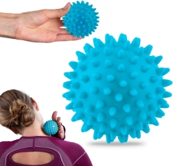 Piłka do masażu i fitness 7,5 cm – niebieska