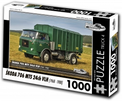 Puzzle RETRO-AUTA TRUCK Škoda 706 MTS 24ch VLH 1000 elementów