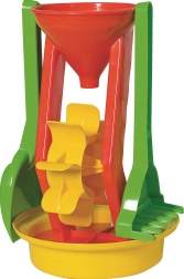 Androni zestaw do piasku z młynkiem, wysokość 26 cm – Czerwony